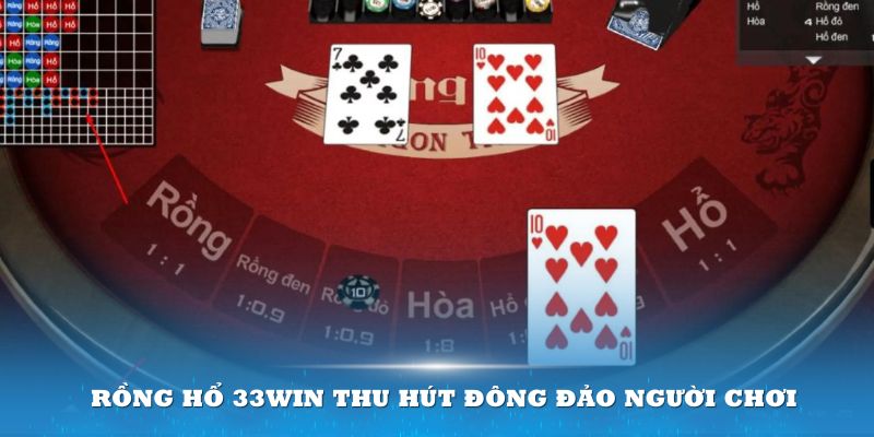 Rồng hổ 33Win thu hút đông đảo người chơi